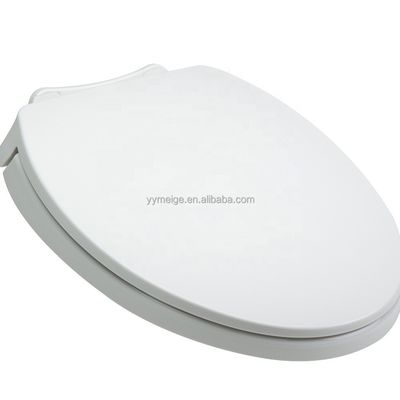 O Couvercle en forme ronde Couverture du siège toilette 435*365*465mm avec plaque de couverture tampon Fermeture douce PP Fermeture lente silencieuse