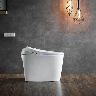 Toilette en une pièce avec écoulement automatique de l'eau chaude et le mode arrière sec Eco Smart Toilette intelligente automatique Tout en un Toilette OEM