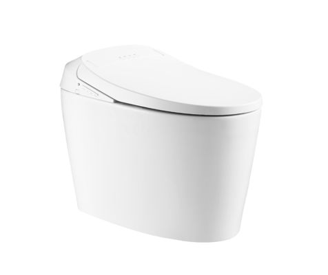 Toilette en une pièce avec écoulement automatique de l'eau chaude et le mode arrière sec Eco Smart Toilette intelligente automatique Tout en un Toilette OEM